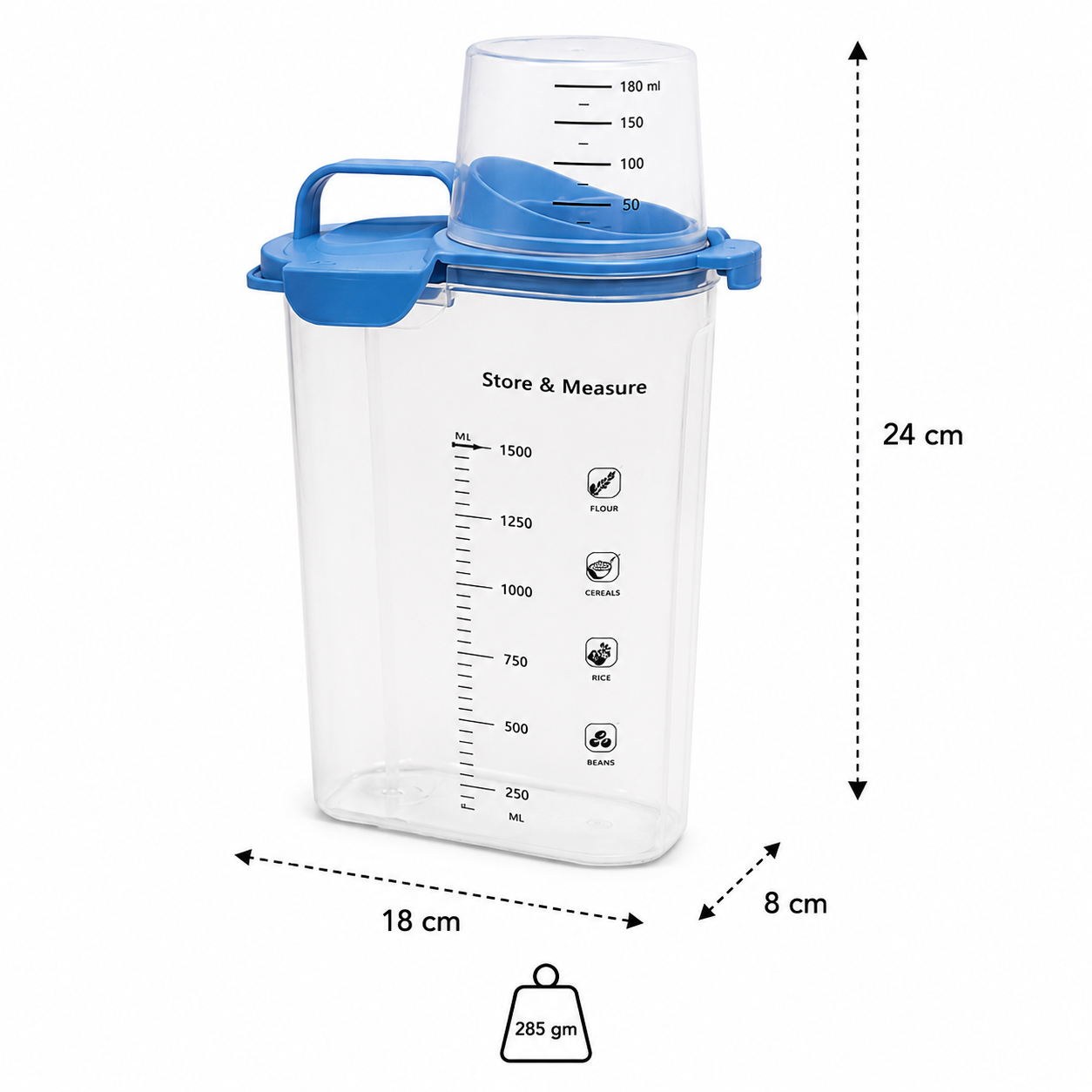 SmartMeasure Storage Jar – Blue (YM2776)