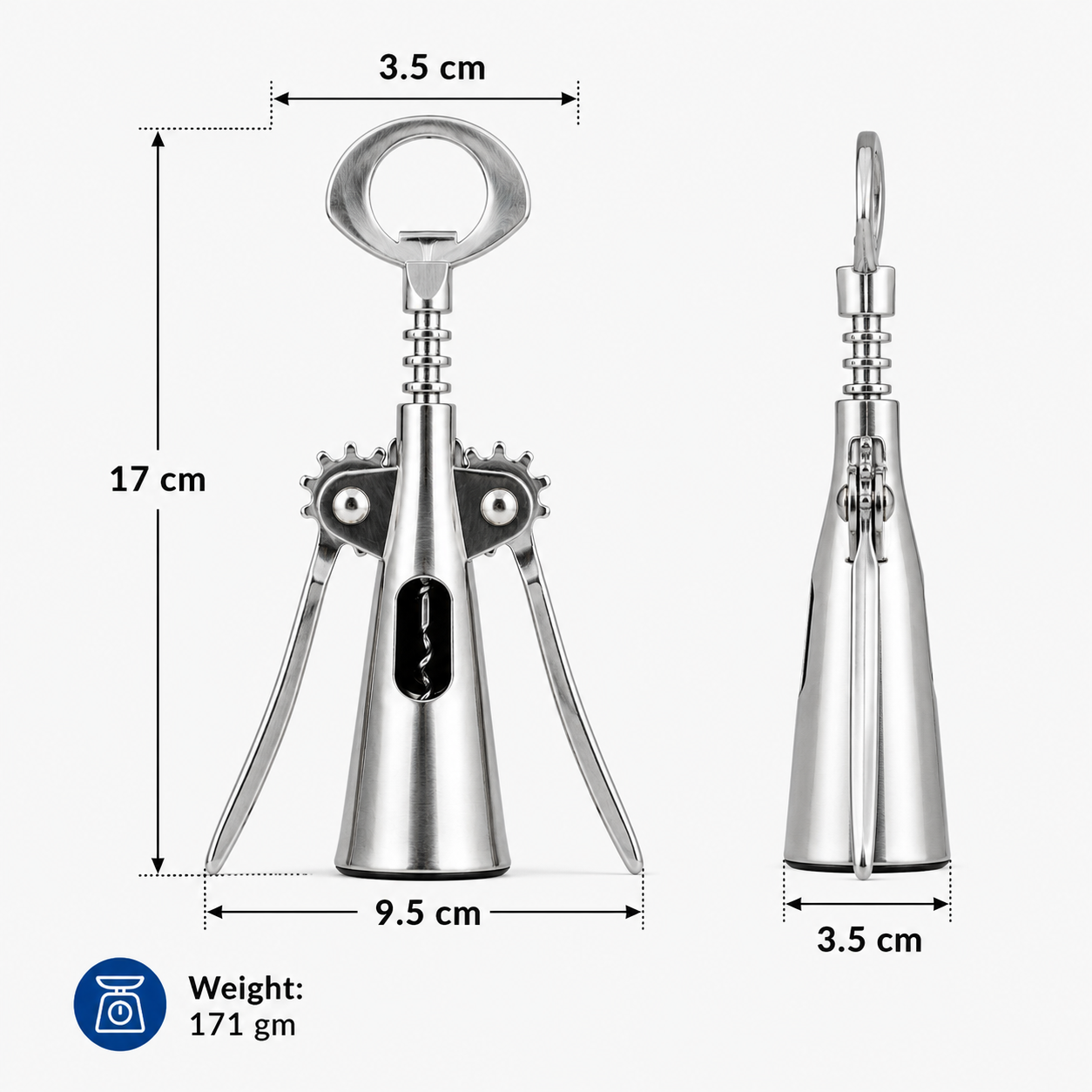 Stainless Steel Winged Bottle Opener  (YM188)