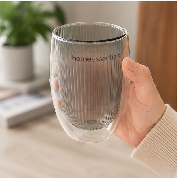Transparent Glass Cup for Everyday Beverages (YM1690)