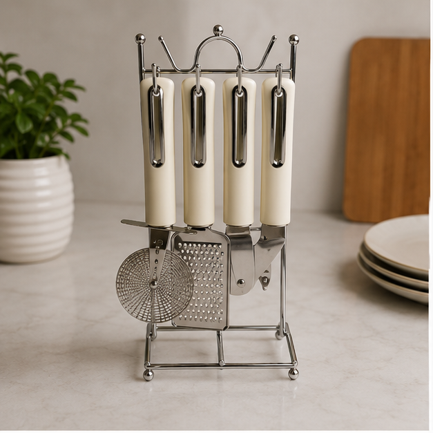 Kitchen Tool Set White Set of 8 (YM1084)