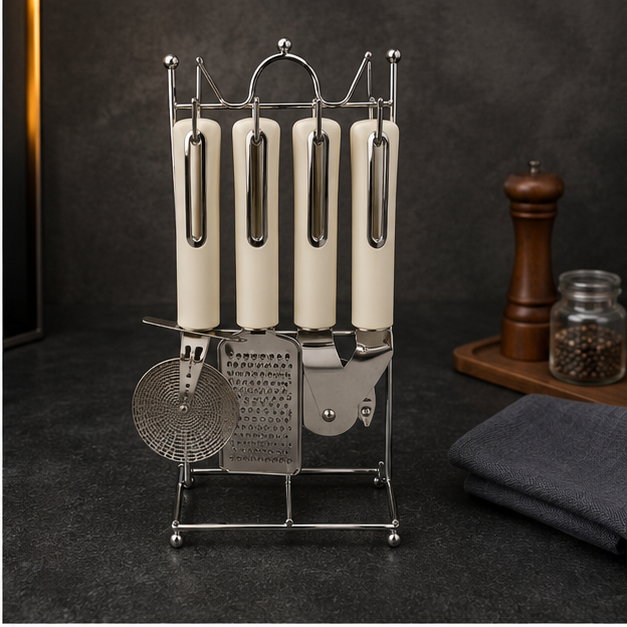 Kitchen Tool Set White Set of 8 (YM1084)