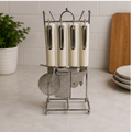 Kitchen Tool Set White Set of 8 (YM1084)