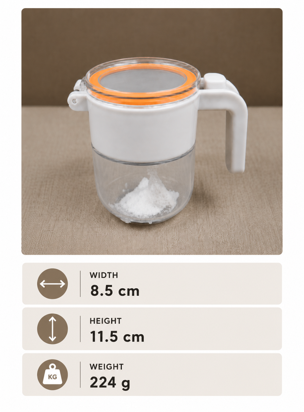 Glass Handle Storage Jar(YM1259)