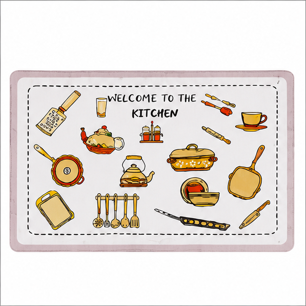 Silicone Kitchen Table Mat Set of 6 (YM718)