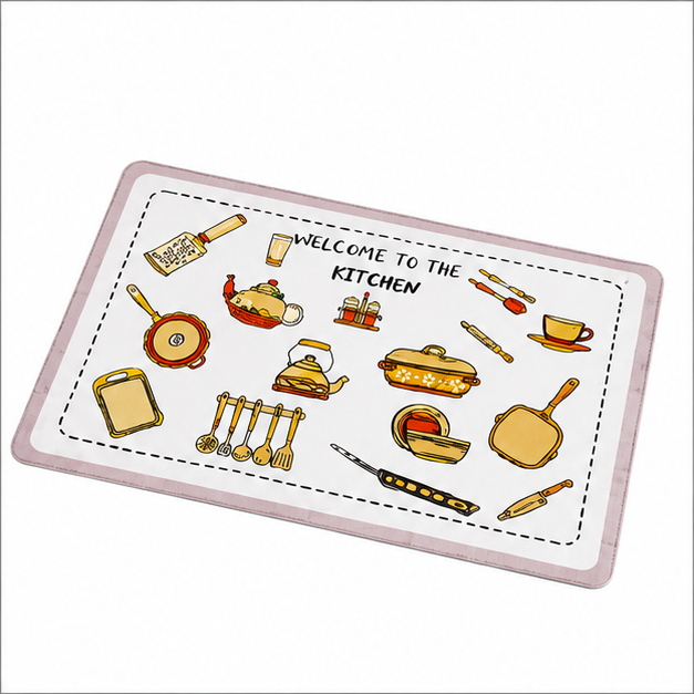 Silicone Kitchen Table Mat Set of 6 (YM718)
