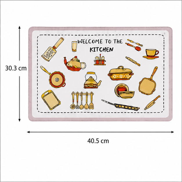 Silicone Kitchen Table Mat Set of 6 (YM718)