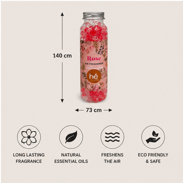 Rose Air Freshener for Long-Lasting Fresh Fragrance (YM1927)