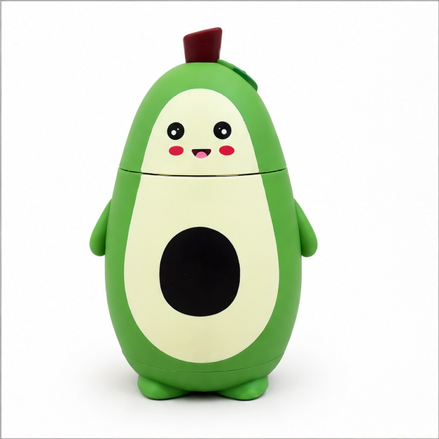 Avocado Kids Water Bottle with Straw Green (YM501)