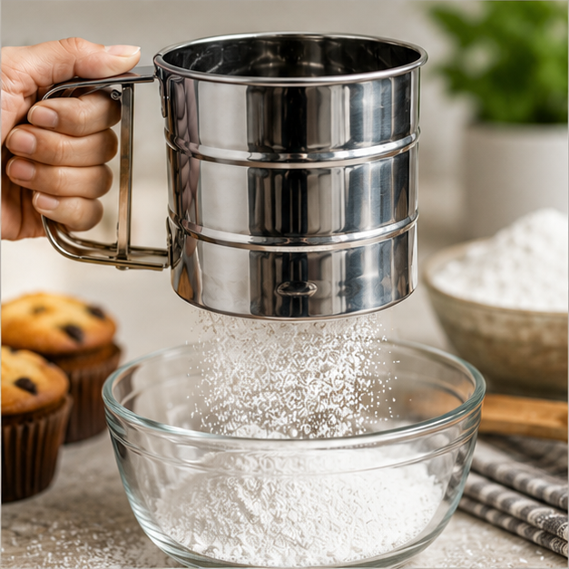 Stainless Steel Flour Sifter for Baking & Cooking (YM2045)