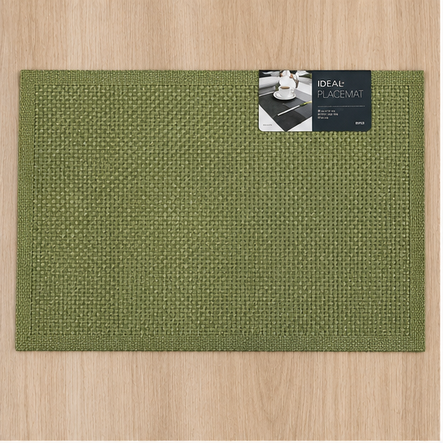 Green Table Mat Set of 6 for Dining Table (YM710)