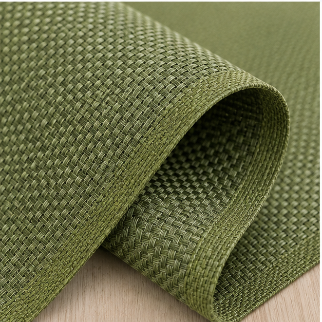 Green Table Mat Set of 6 for Dining Table (YM710)