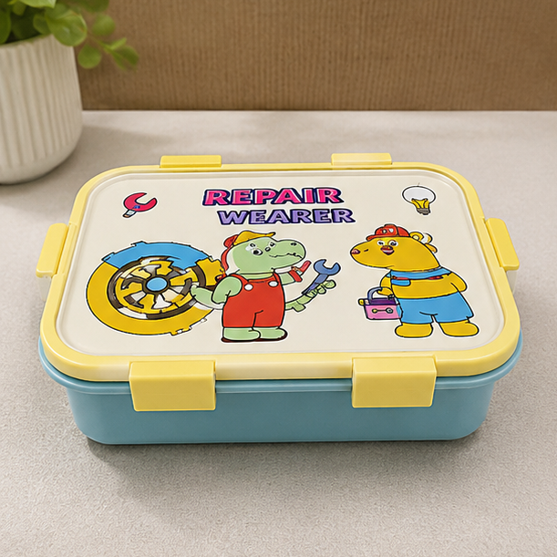 Blue Stainless Steel Kids Lunch Box (YM2498)