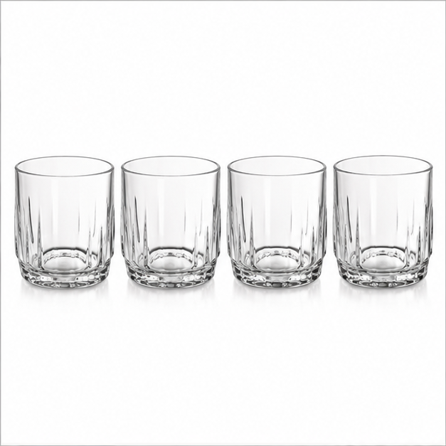 Premium Glass Whisky Tumbler for Bar & Kitchen Use (YM1394)