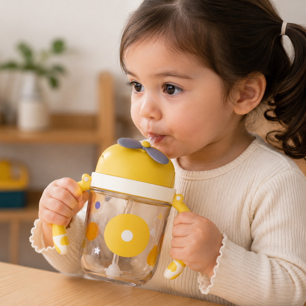 SunnySip Kids Water Bottle – Yellow (YM495)