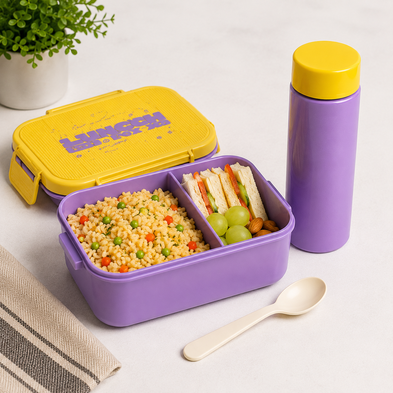 LunchMate Kids Lunch Set – Purple (YM2474)