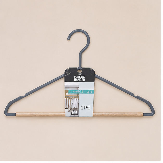 Grey Plastic Hanger for Clothes (YM421)