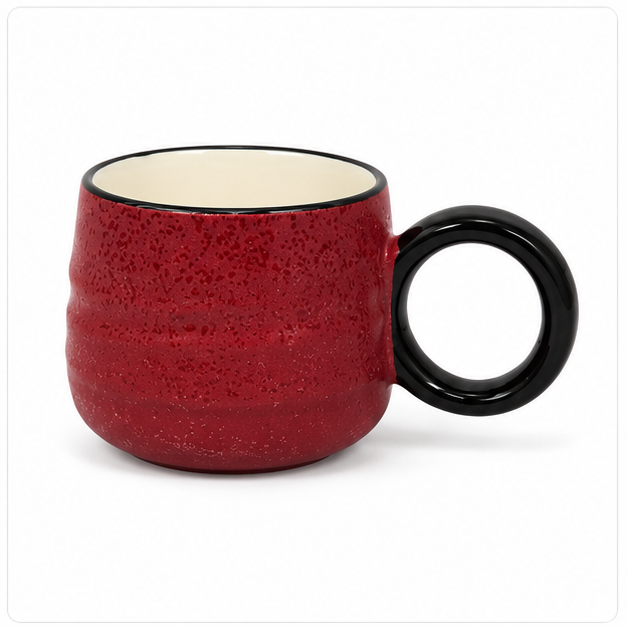 Red Ceramic Tea & Coffee Cup (YM460)