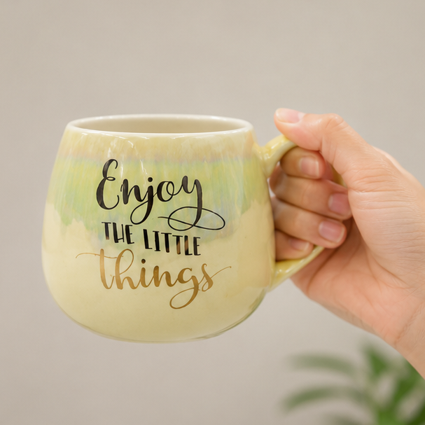 Yellow Ceramic Coffee Mug for Daily Use (YM2840)