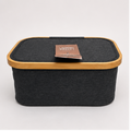 Dark Grey Oxford Laundry Basket (YM1896)