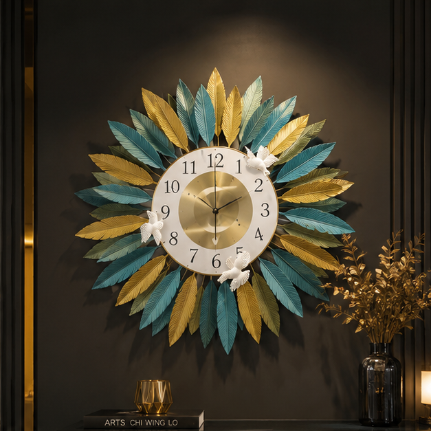 Decorative Multi Color Wall Clock for Modern Interiors (YM1093)