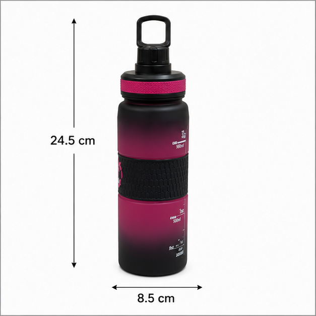 Pink Sipper Water Bottle for Daily Use (YM2127)