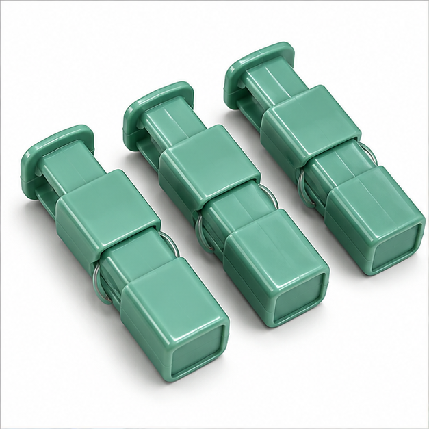 Green Plastic Bag Sealing Clips Set of 3 (YM2047)