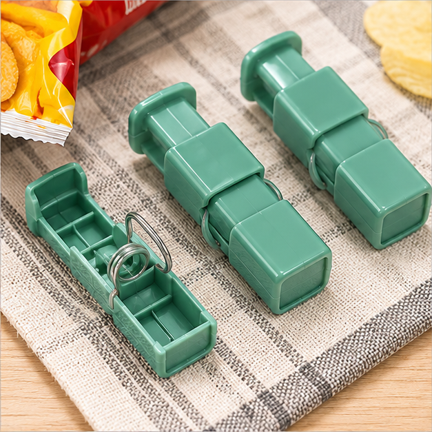 Green Plastic Bag Sealing Clips Set of 3 (YM2047)