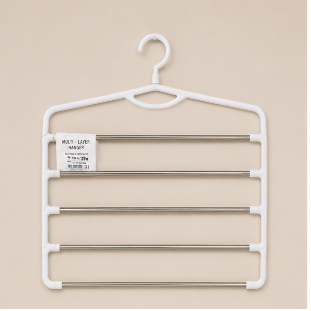 White Plastic Multi-Layer Hanger (YM420)