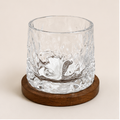 Whisky Glass with Wooden Coaster (YM1387)