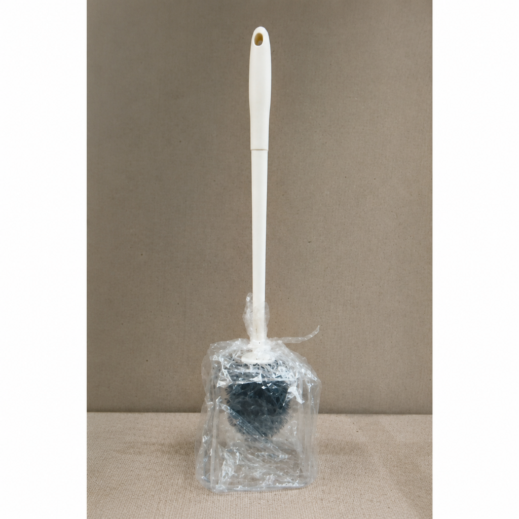 Premium White Toilet Brush with Holder(YM2784)