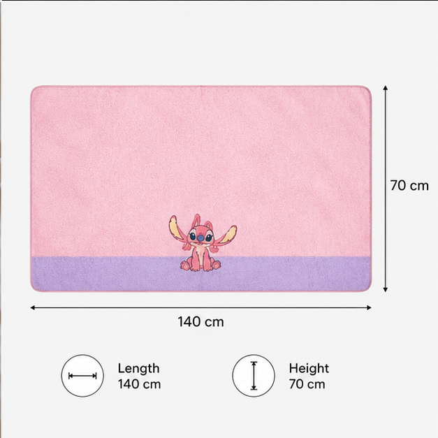 Pink Stitch Kids Bath Towel Soft and Absorbent (YM1915)
