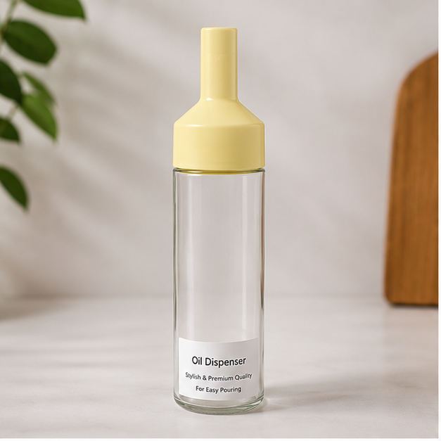 510ml Yellow Glass Oil Dispenser Bottle (YM2753)