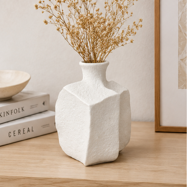 White Decorative Flower Vase (YM2370)