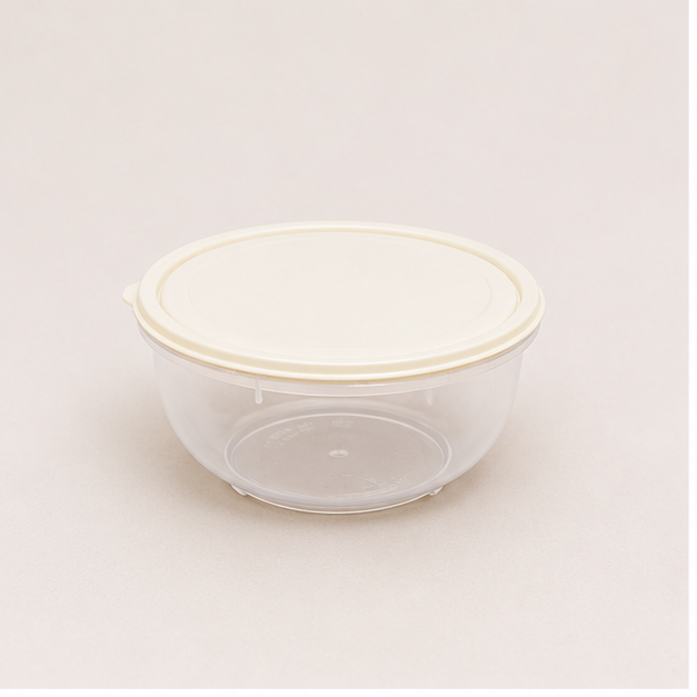 Cream Plastic Storage Container Set of 3 (YM2728)