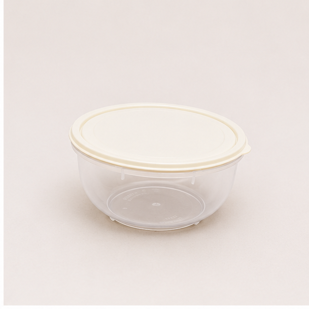 Cream Plastic Storage Container Set of 3 (YM2728)