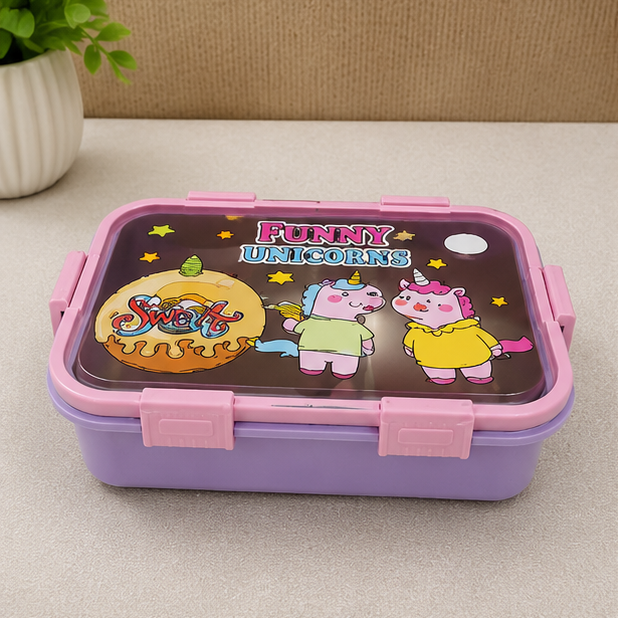 Purple Stainless Steel Kids Lunch Box (YM2498)