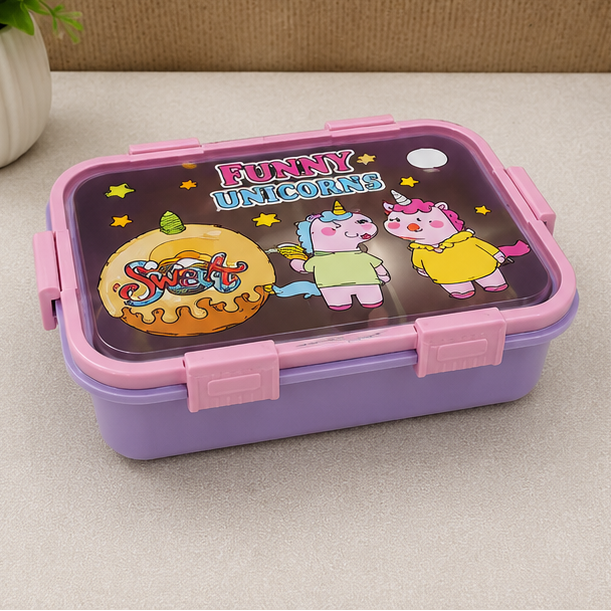 Purple Stainless Steel Kids Lunch Box (YM2498)
