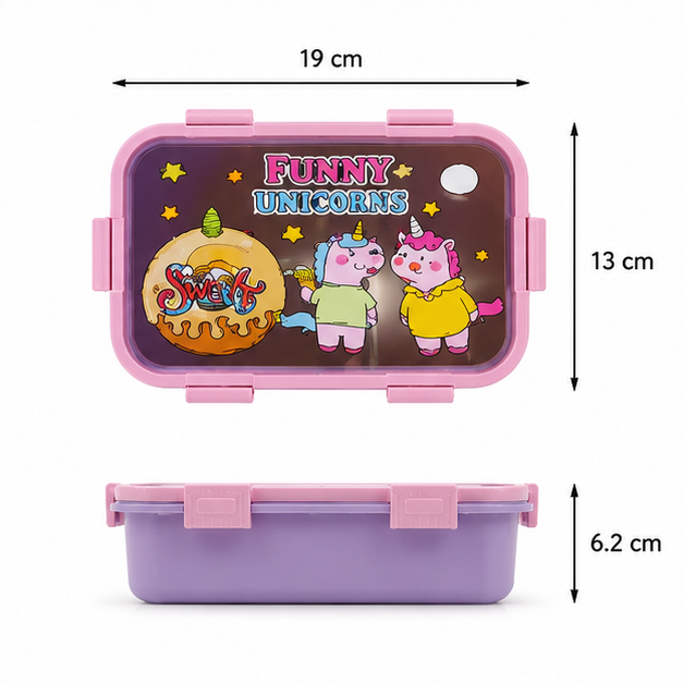 Purple Stainless Steel Kids Lunch Box (YM2498)
