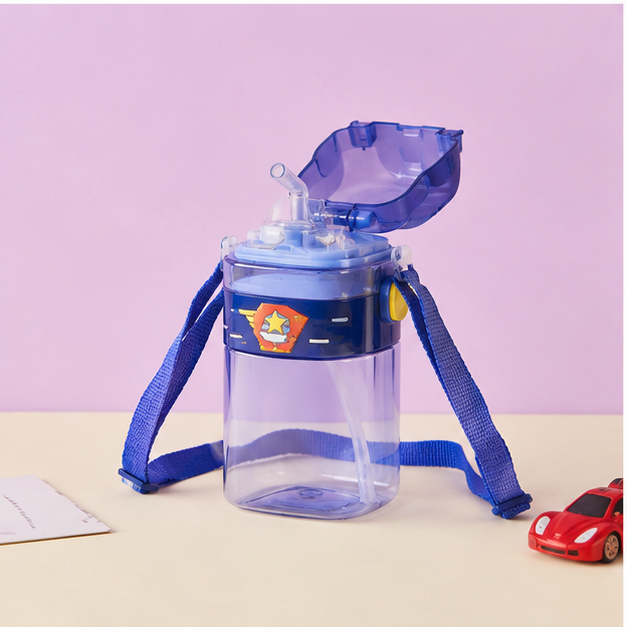 Blue Kids Water Bottle with Sipper (YM508)