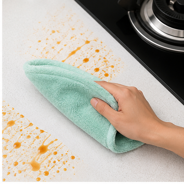 Green Kitchen Cleaning Towel for Daily Use (YM363)