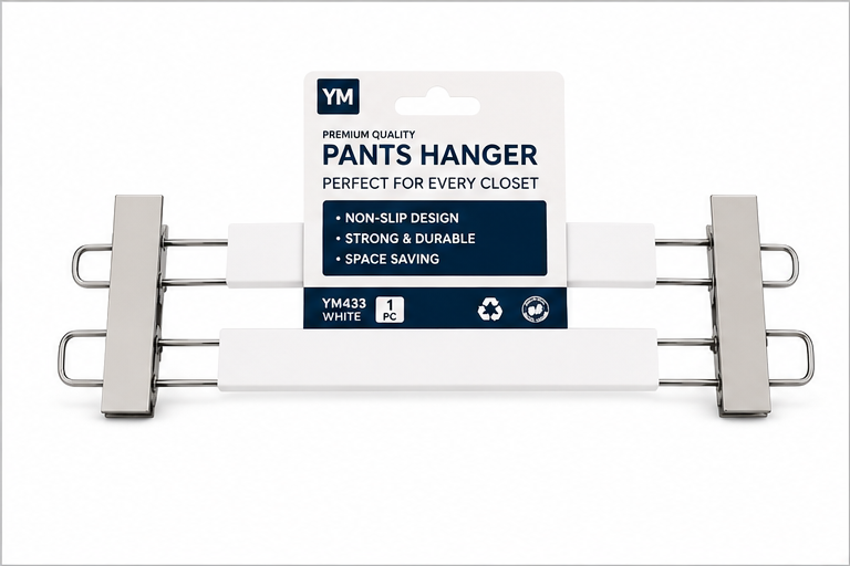 White Plastic Hanger (YM433)