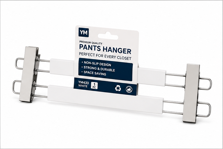 White Plastic Hanger (YM433)