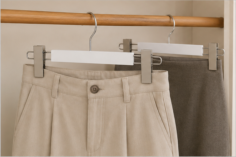 White Plastic Hanger (YM433)