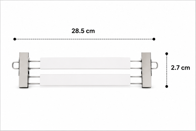White Plastic Hanger (YM433)