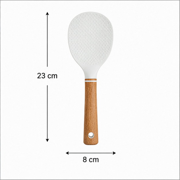 White Kitchen Spatula for Cooking & Baking (YM946)
