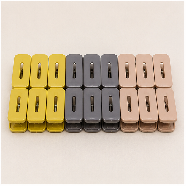 Multi-Color Plastic Clips Set (YM409)
