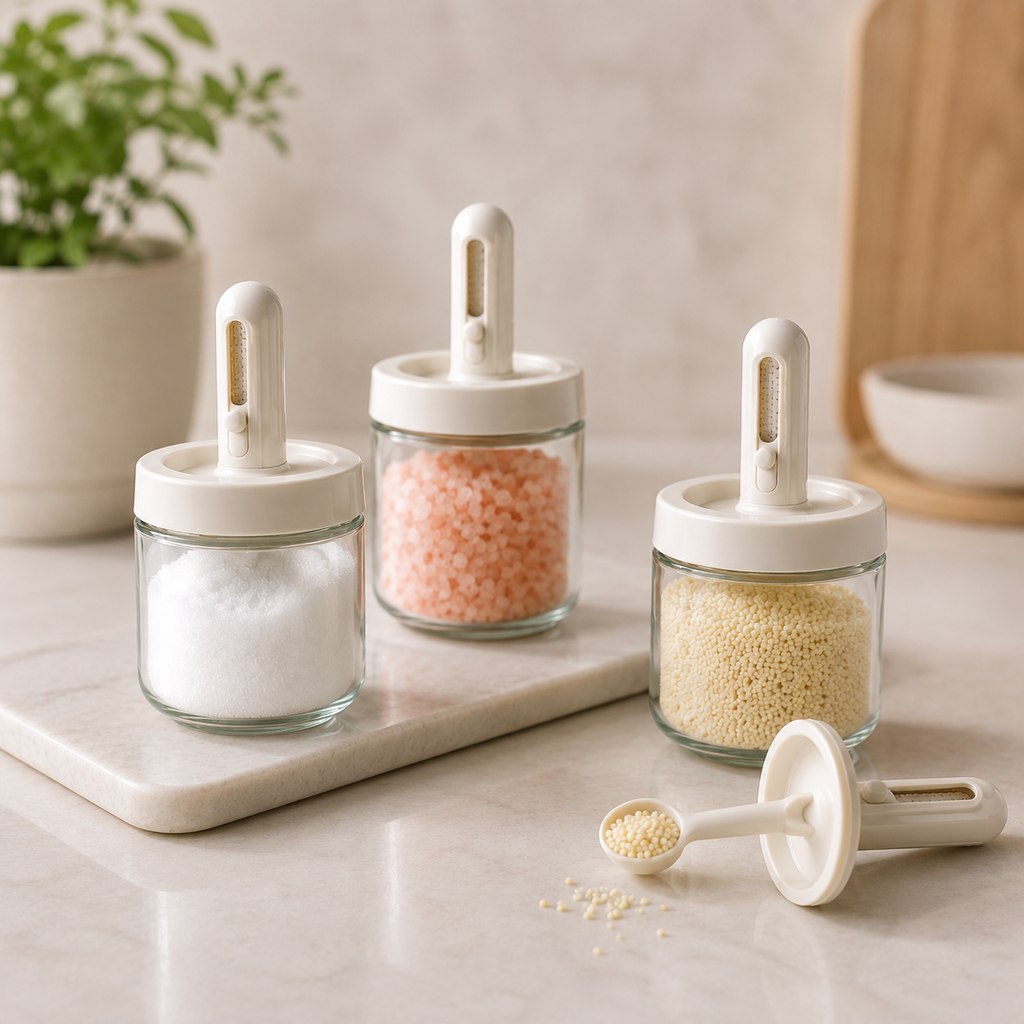 Minimal Seasoning Jar Set – White (YM1260)