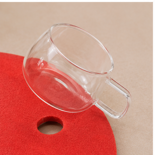 Transparent Glass Cup for Tea & Coffee (YM157)