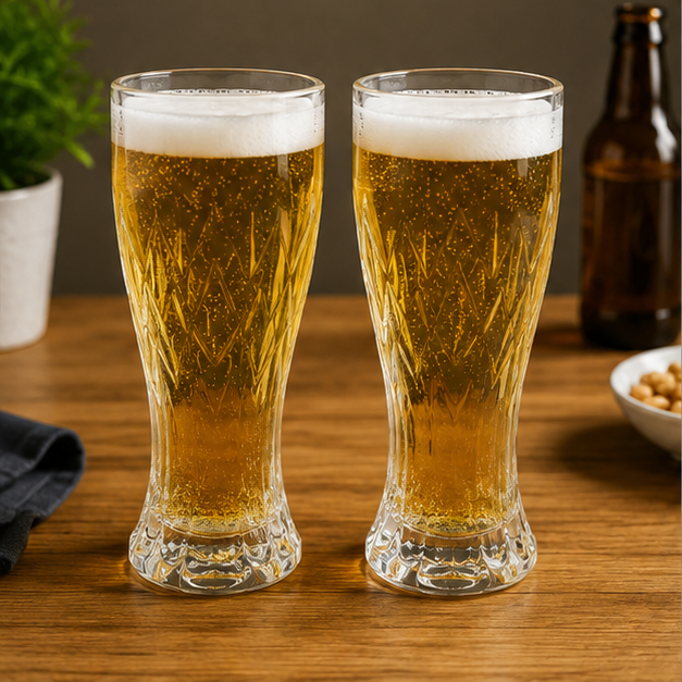 Transparent Glass Beer Glass Set for Bar & Drinkware (YM1399)