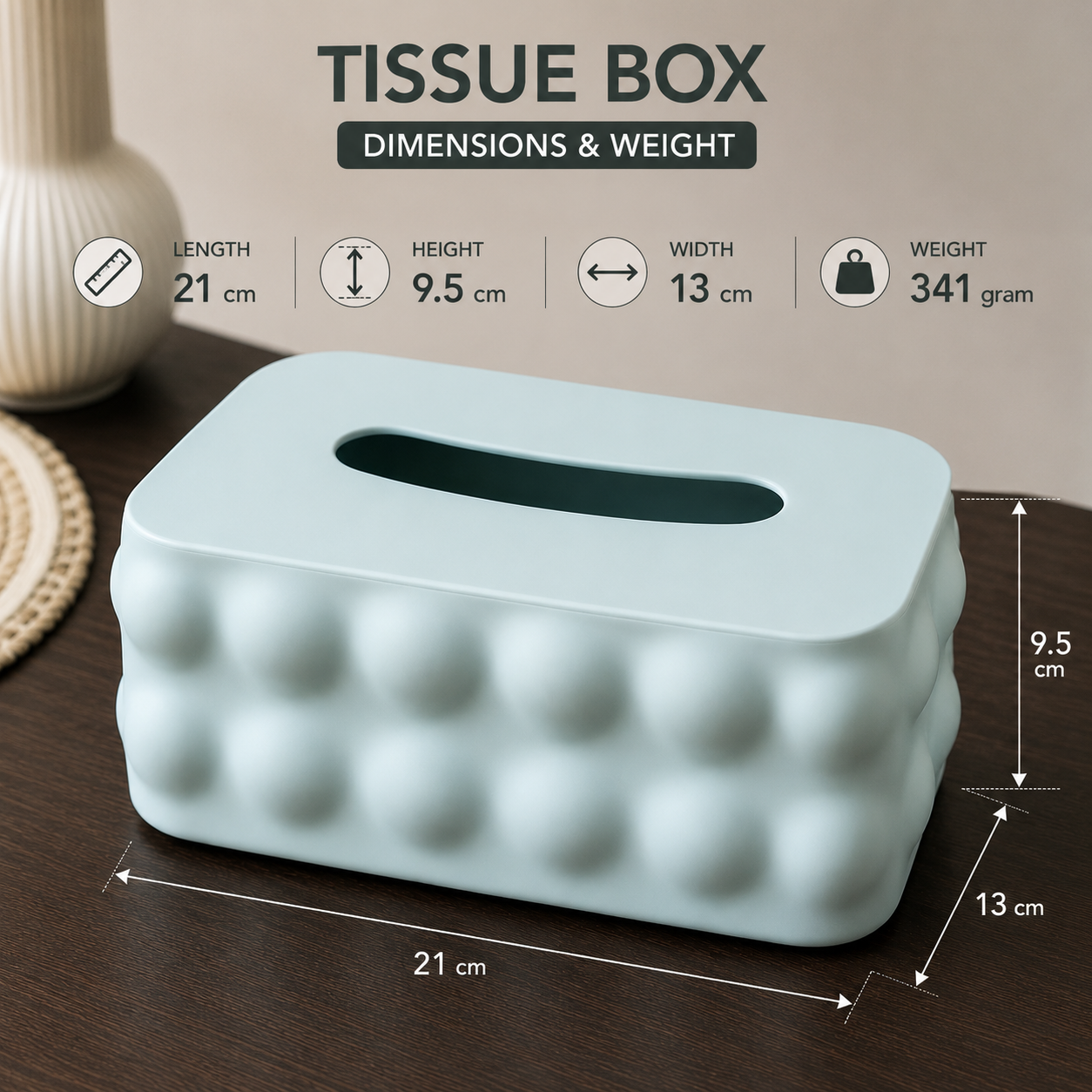 Green Tissue Box Holder(YM2713)